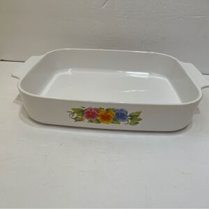 CORNING WARE SUMMER BLUSH‎ ROASTER BAKING DISH